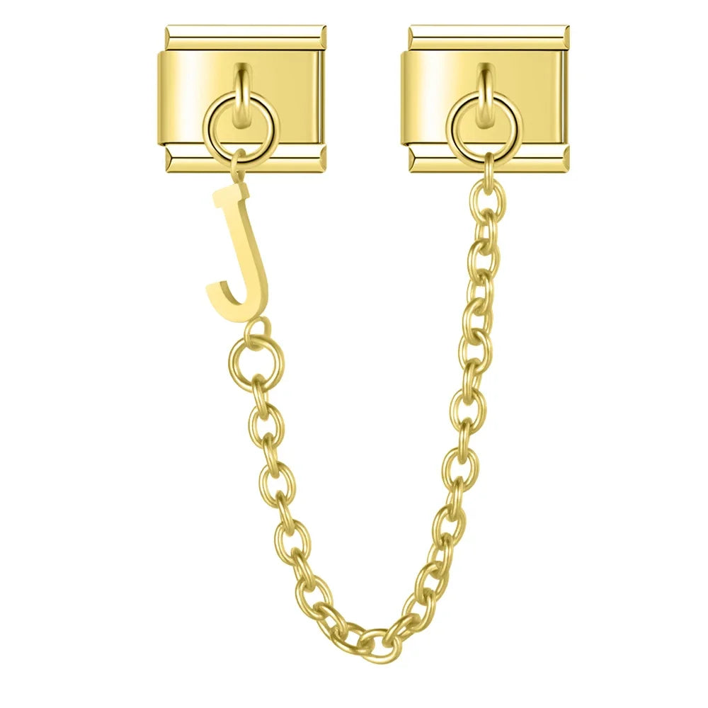 Cadena doble charm J