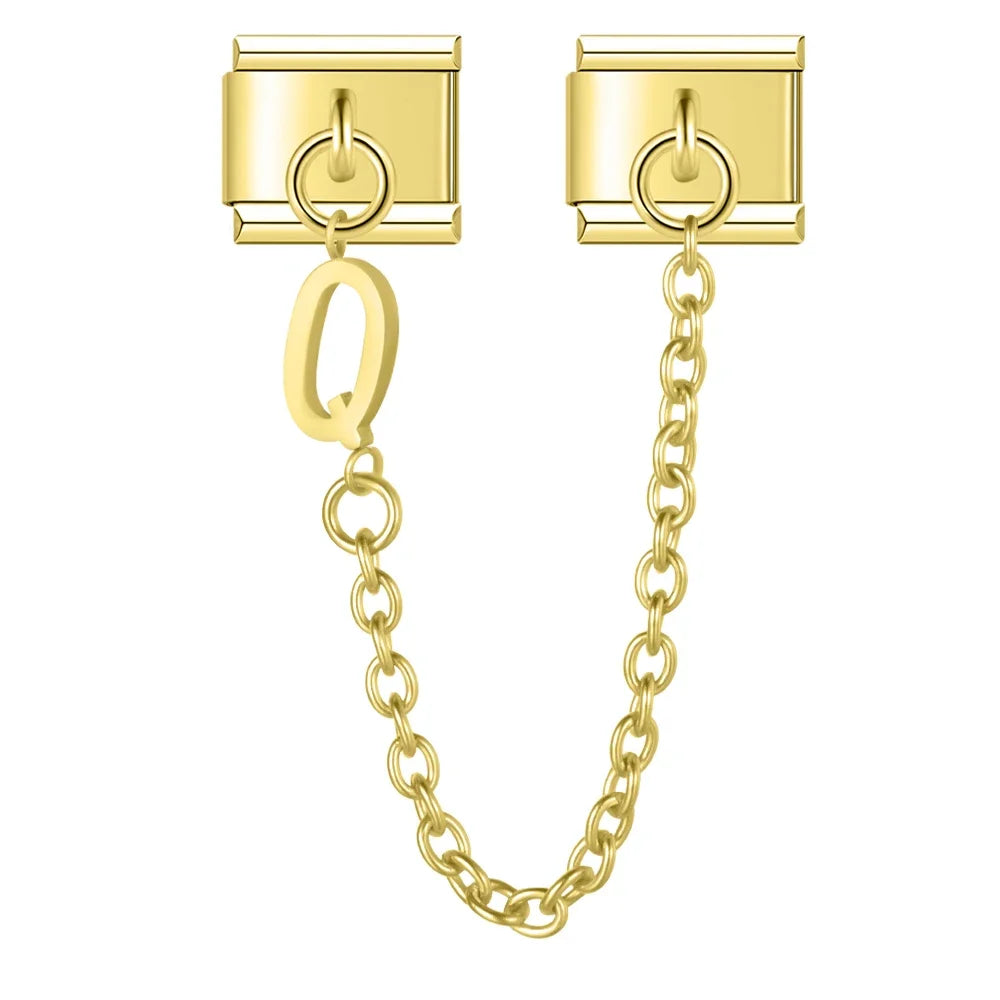 Cadena doble charm Q