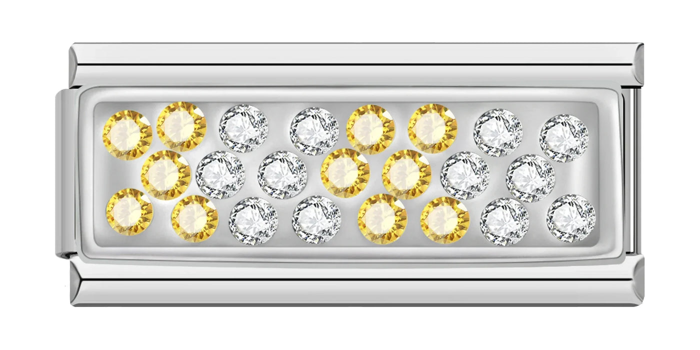 Doble charm brillante Bi-color