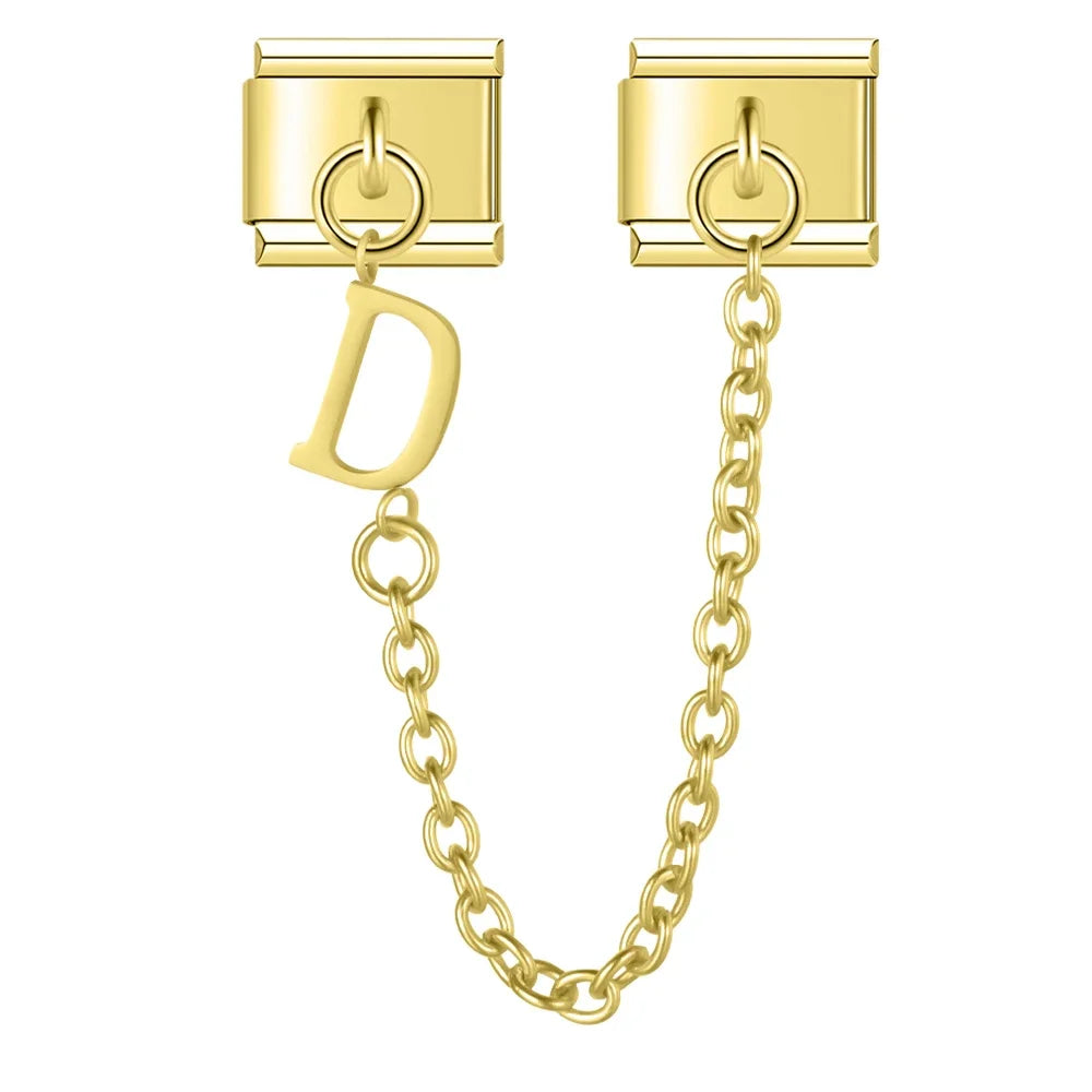 Cadena doble charm D